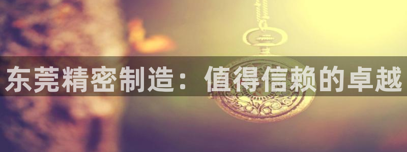 有谁知道彩神争霸的网址：东莞精密制造：值得信赖的卓越