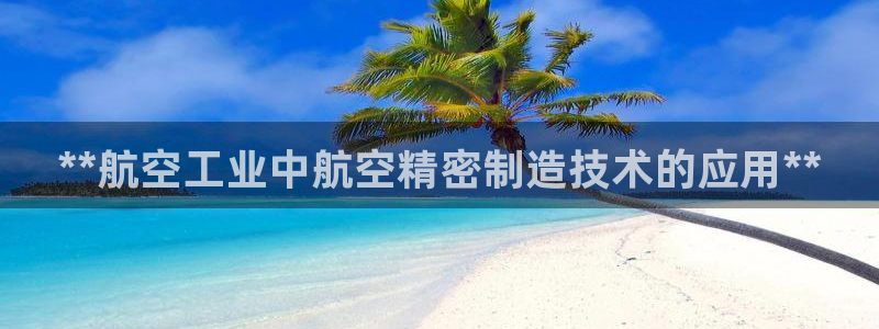 彩神旗下有哪些平台：**航空工业中航空精密制造技术的应用**