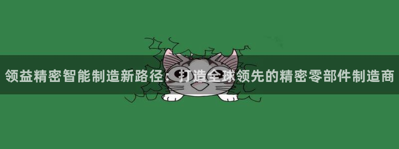 彩神购彩-购彩大厅入口娱乐首选：领益精密智能制造新路径：打造全球领先的精密零部件制造商