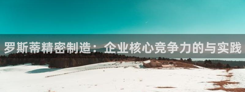 下载彩神通关注金码：罗斯蒂精密制造：企业核心竞争力的与实践