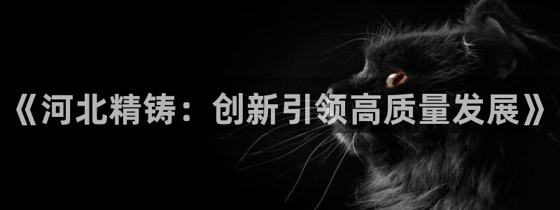 彩神v8是一个什么平台游戏：《河北精铸：创新引领高质量发展》
