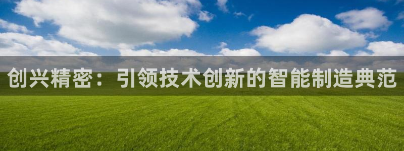 彩神v8下载app：创兴精密：引领技术创新的智能制造典范