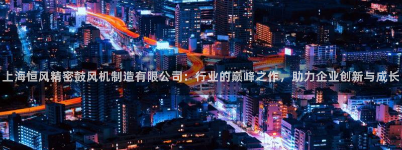 彩神v大众娱乐：上海恒风精密鼓风机制造有限公司：行业的巅峰之作，助力企业创新与成长